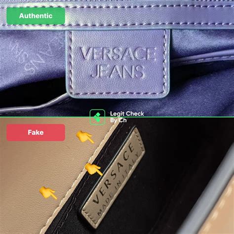 how to spot fake versace bag|is versus versace real.